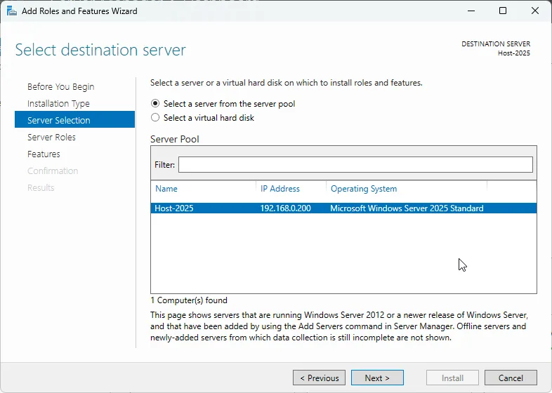 Server 2025 Add Role Hyper V 02