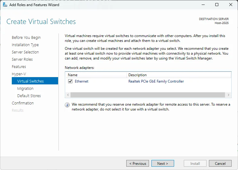 Server 2025 Add Role Hyper V 07