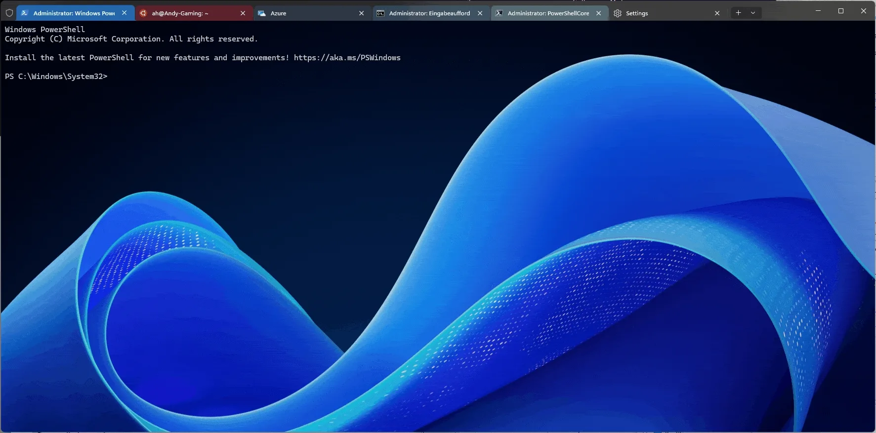 Windows Terminal Look with a customized settings.json
