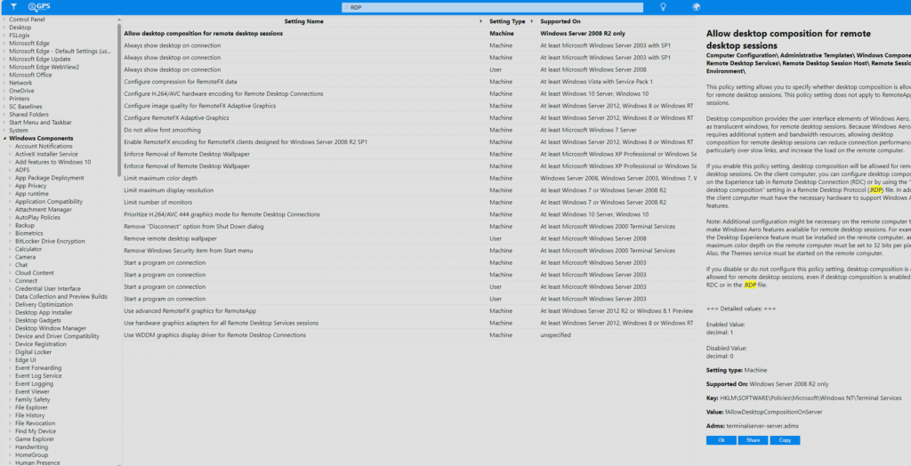 Group Policy Report