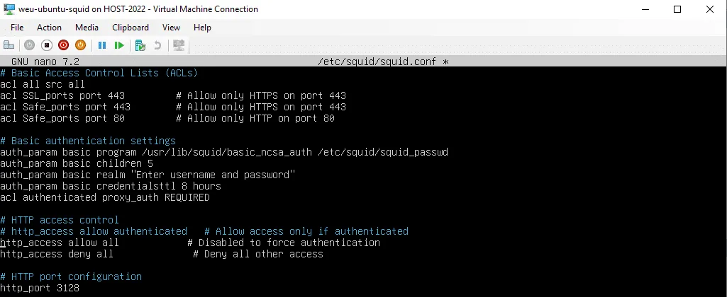 Squid on Hyper-V for Azure Arc config