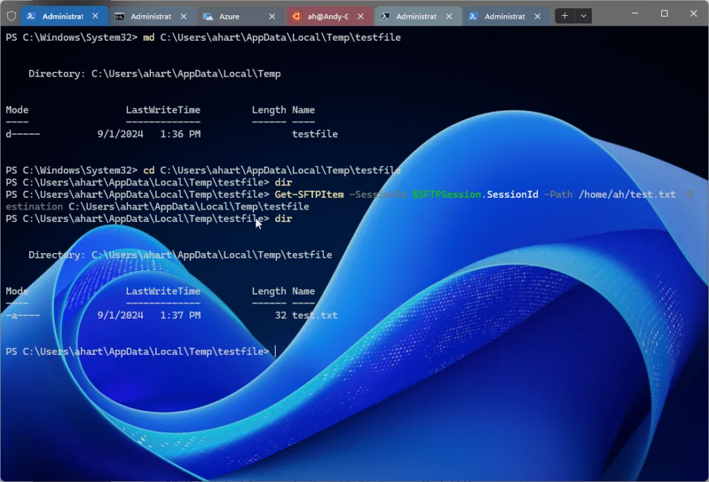 Example using Powershell and Posh-SSH
