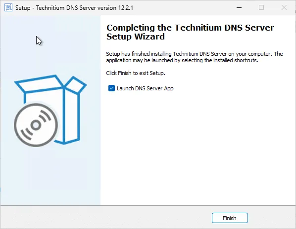 Technitium Setup on Windows Screen #3