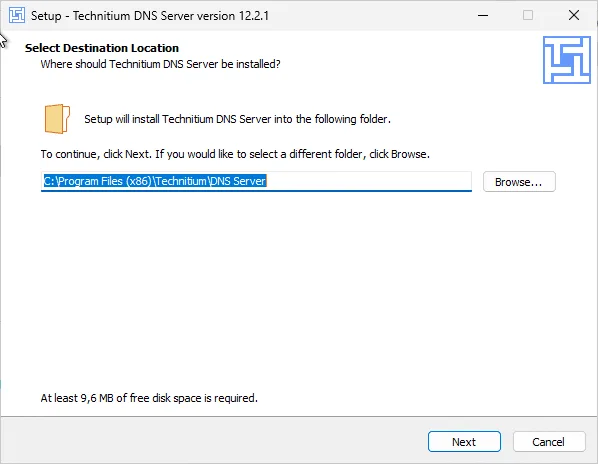 Technitium Setup on Windows Screen #1