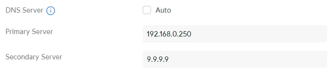 Unifi Gateway - DNS Config for internet connection
