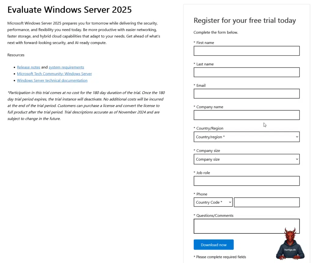 Windows Server 2025 Eval Download