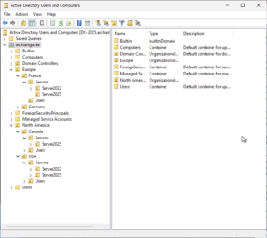 Windows Server 2025 - Basics on Active Directory Design