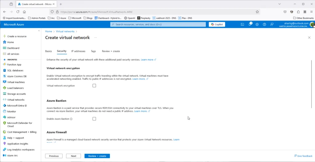 2. Configure Virtual Network