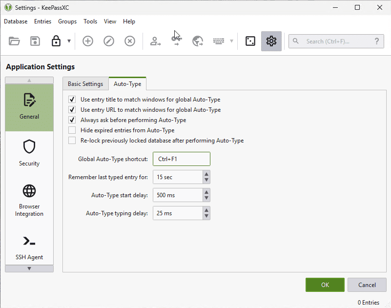 Configure Auto-Type - Global Hotkey