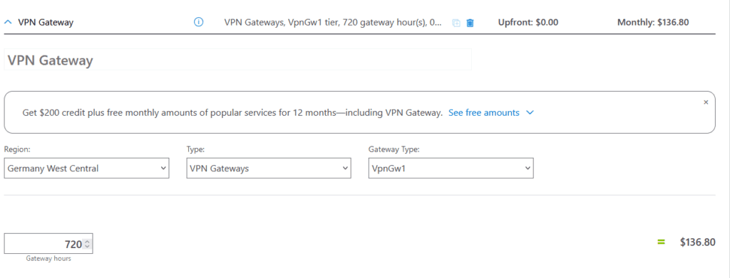 Azure Calculator Price Information - Status 12.08.2024