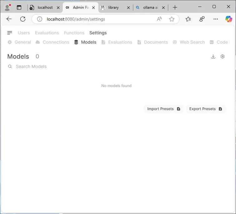 Download LLM over the GUI