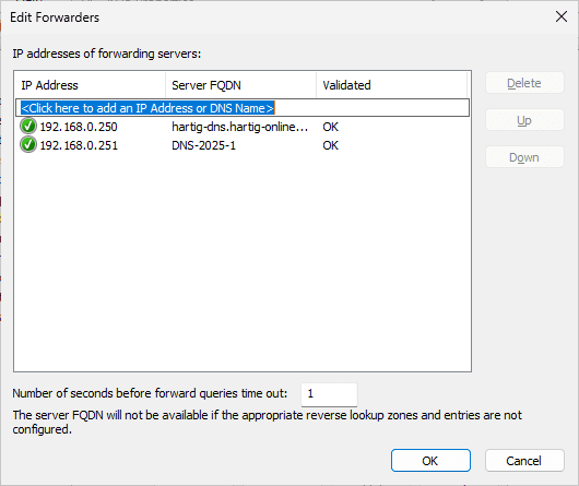 Unbound DNS Forwarder in Active Directory
