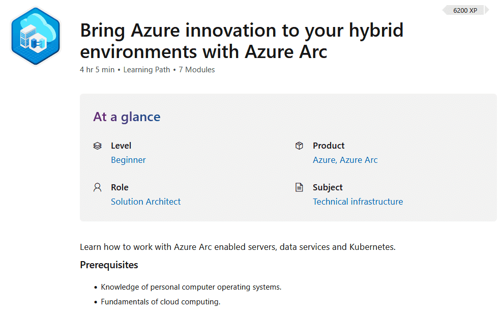 Azure Arc Learning Path