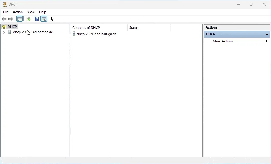 Configure Initial DHCP Scope