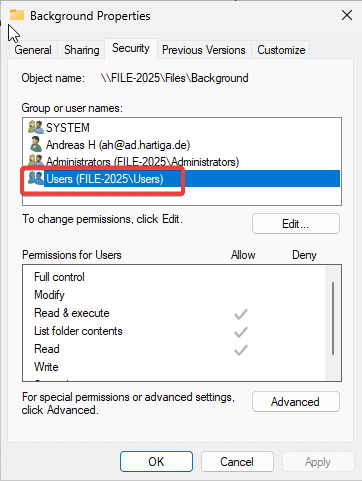 Fileshare for GPOs files 3