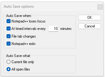 Notepad Auto Save
