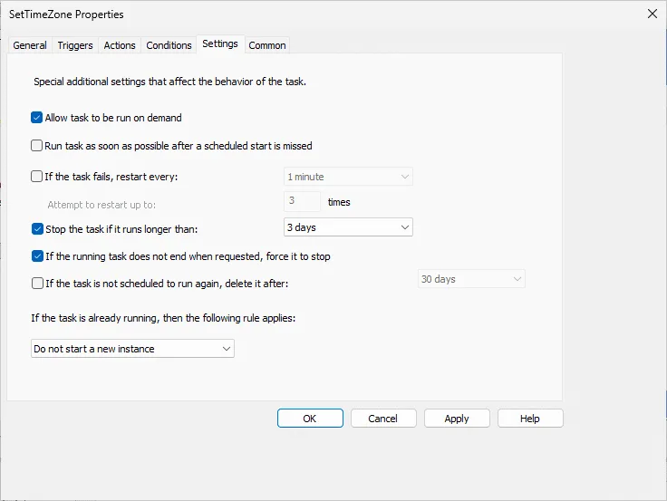 5. Set Time Properties Settings - Configure Time Zone using GPOs