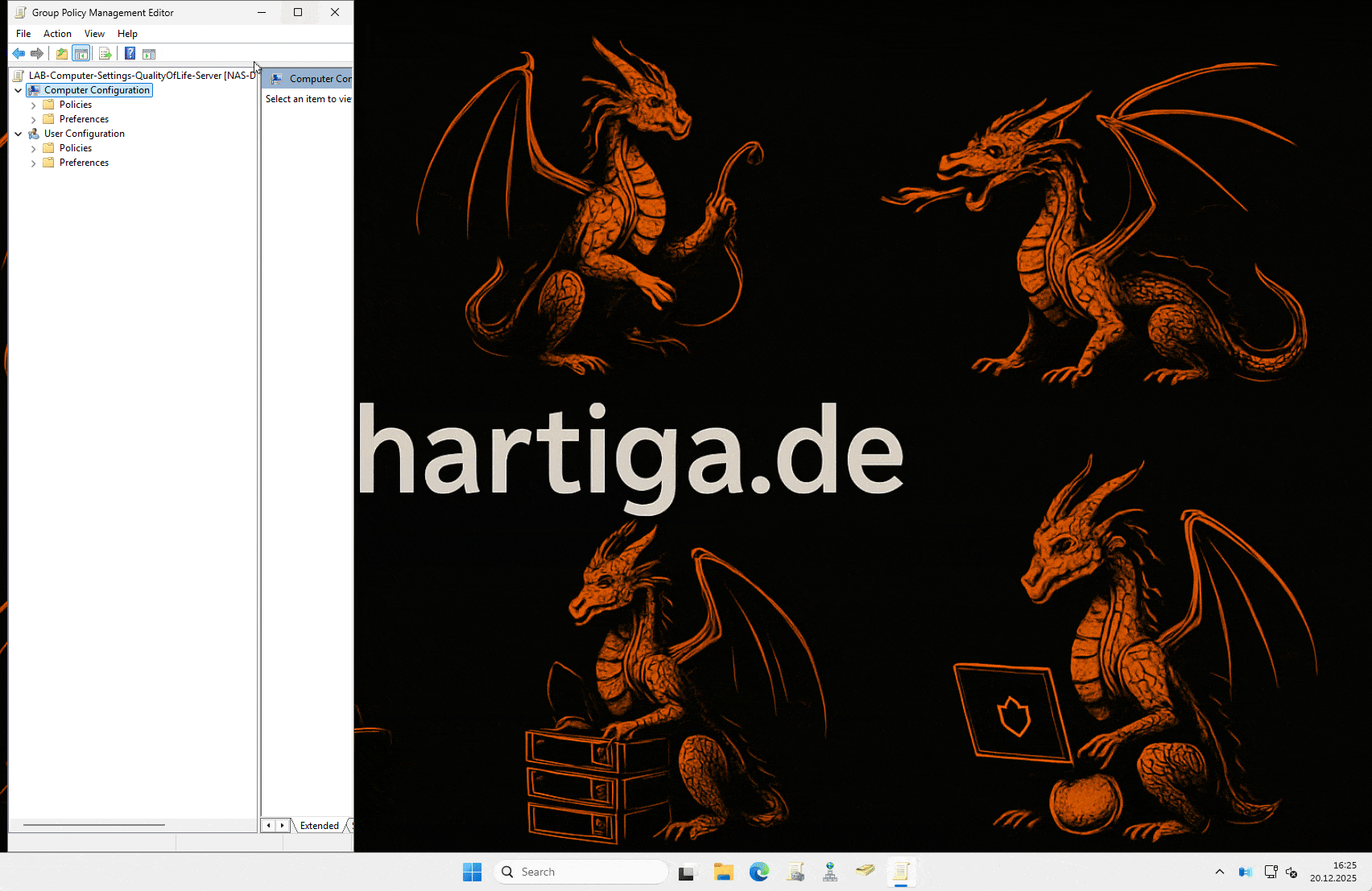 QoL GPO Disable Server Manager - Quality of Life GPO