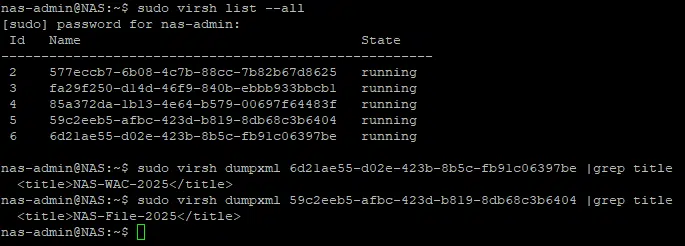 grep UUID title to identify Windows Server 2025