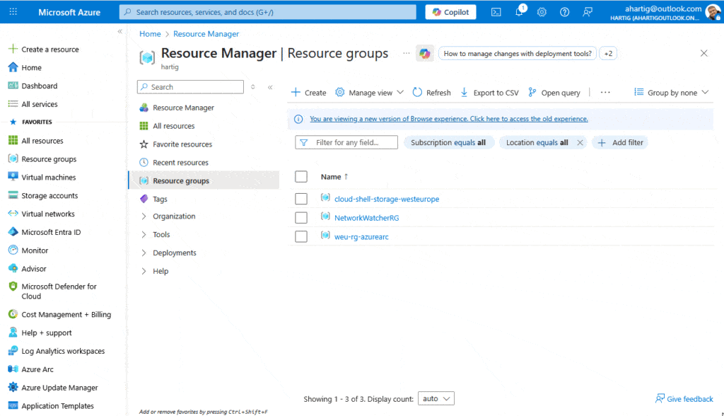 Create Resource Group weu rg network