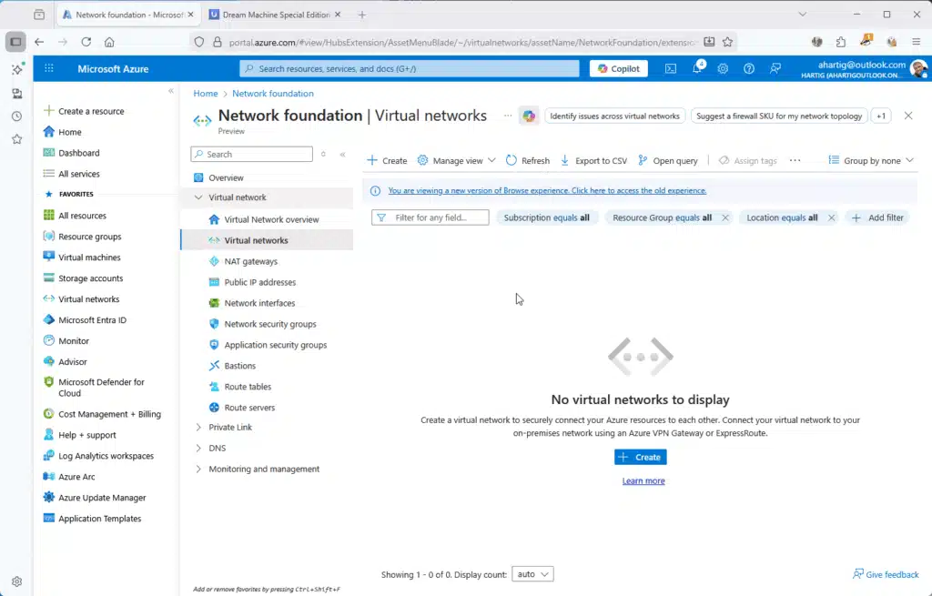 Create Subnets in Resource Group