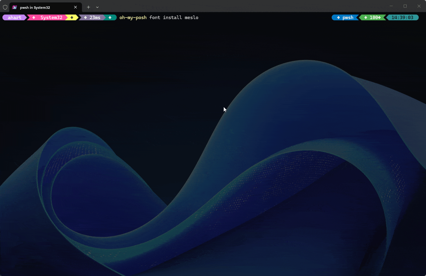Windows Terminal and Oh My Posh - personalization for improved coding 2 Windows Terminal and Oh My Posh - Fix squares #Step1