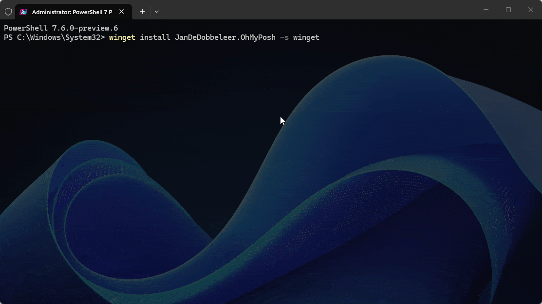 Windows Terminal and Oh My Posh - Installation