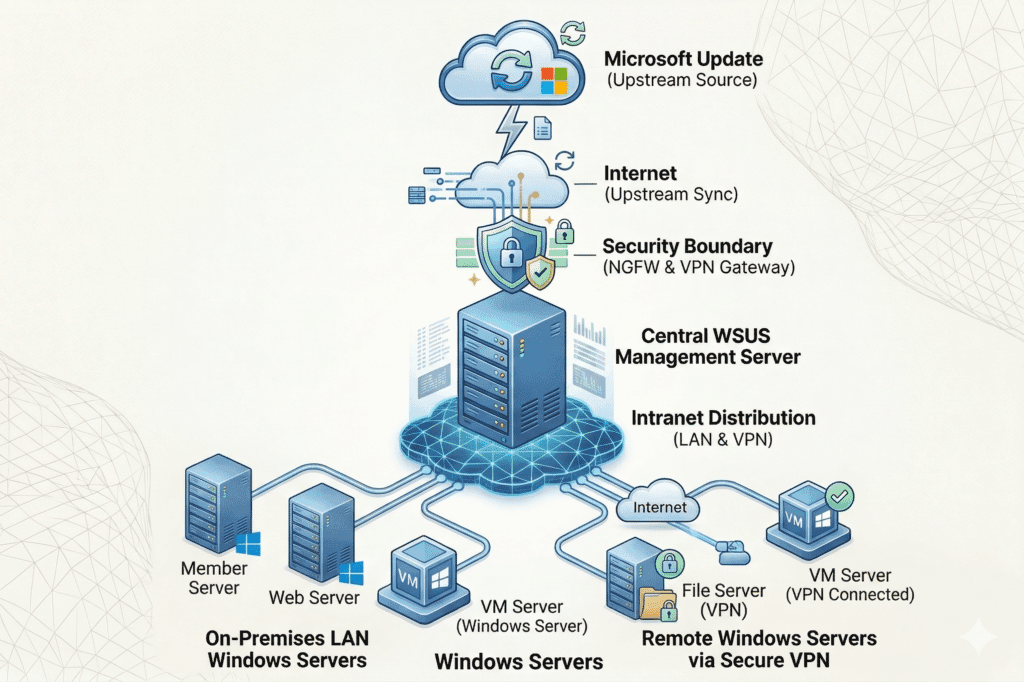 WSUS Data Flow Modern View