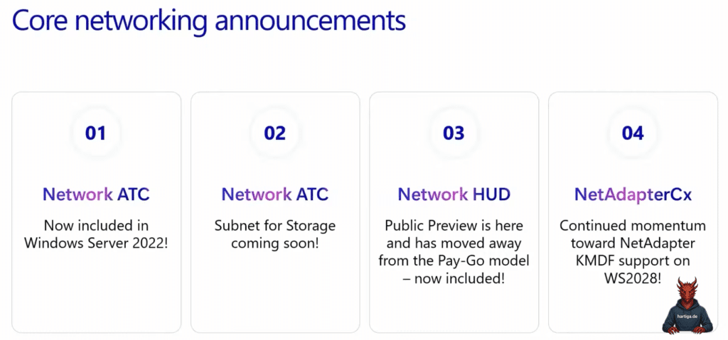 Windows Server 2025 Summit - Day 3 - Network Announcements