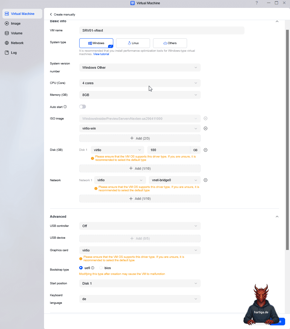 NAS VM Configurationv3