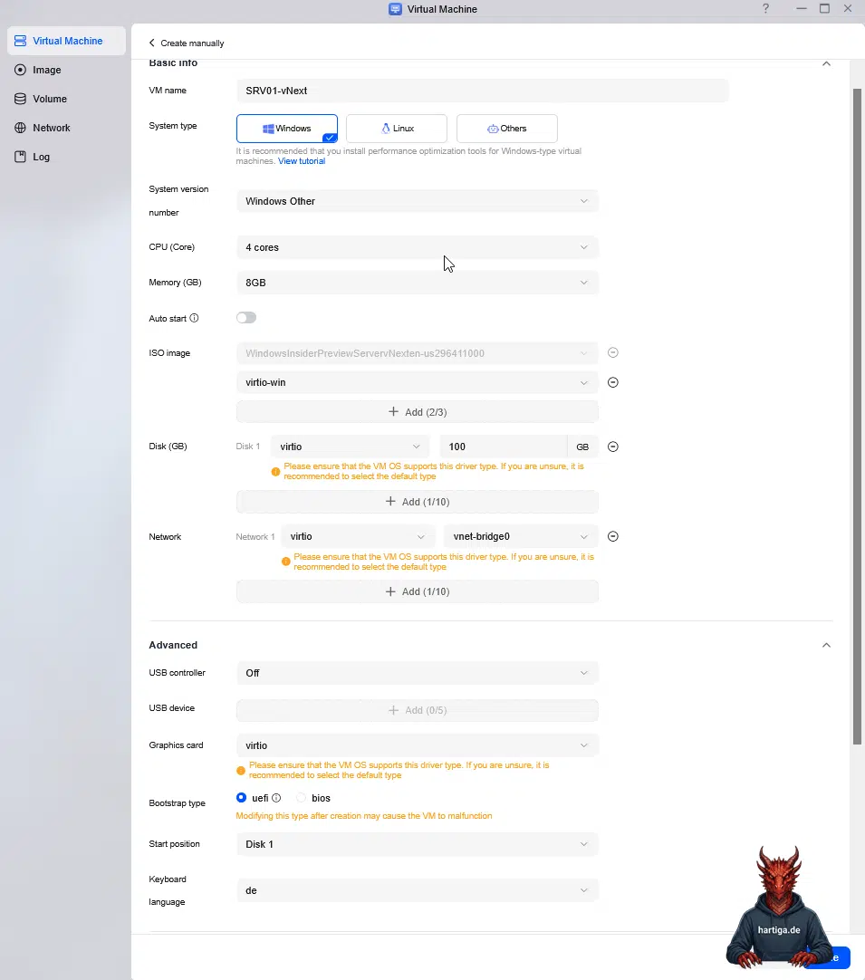 NAS VM Configurationv3